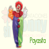 disfraz infantil de payasita